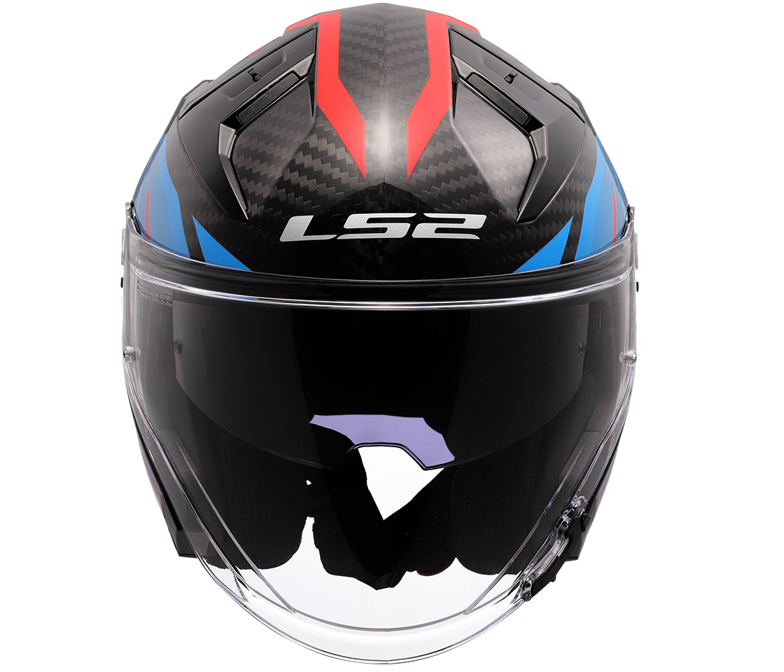 OF603 INFINITY II Carbon URUS Gloss Blue Red | LS2 Helmets